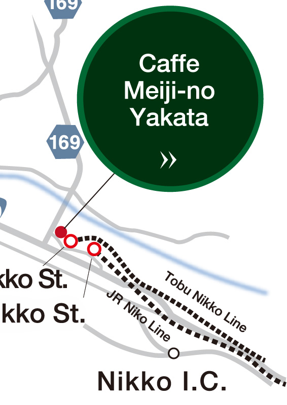 map of cafe meiji-no-yakata