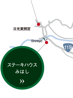 map of steak house mihashi