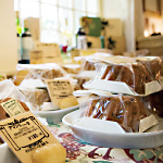 Take out shop of homemade cake inside the Meiji shrine.